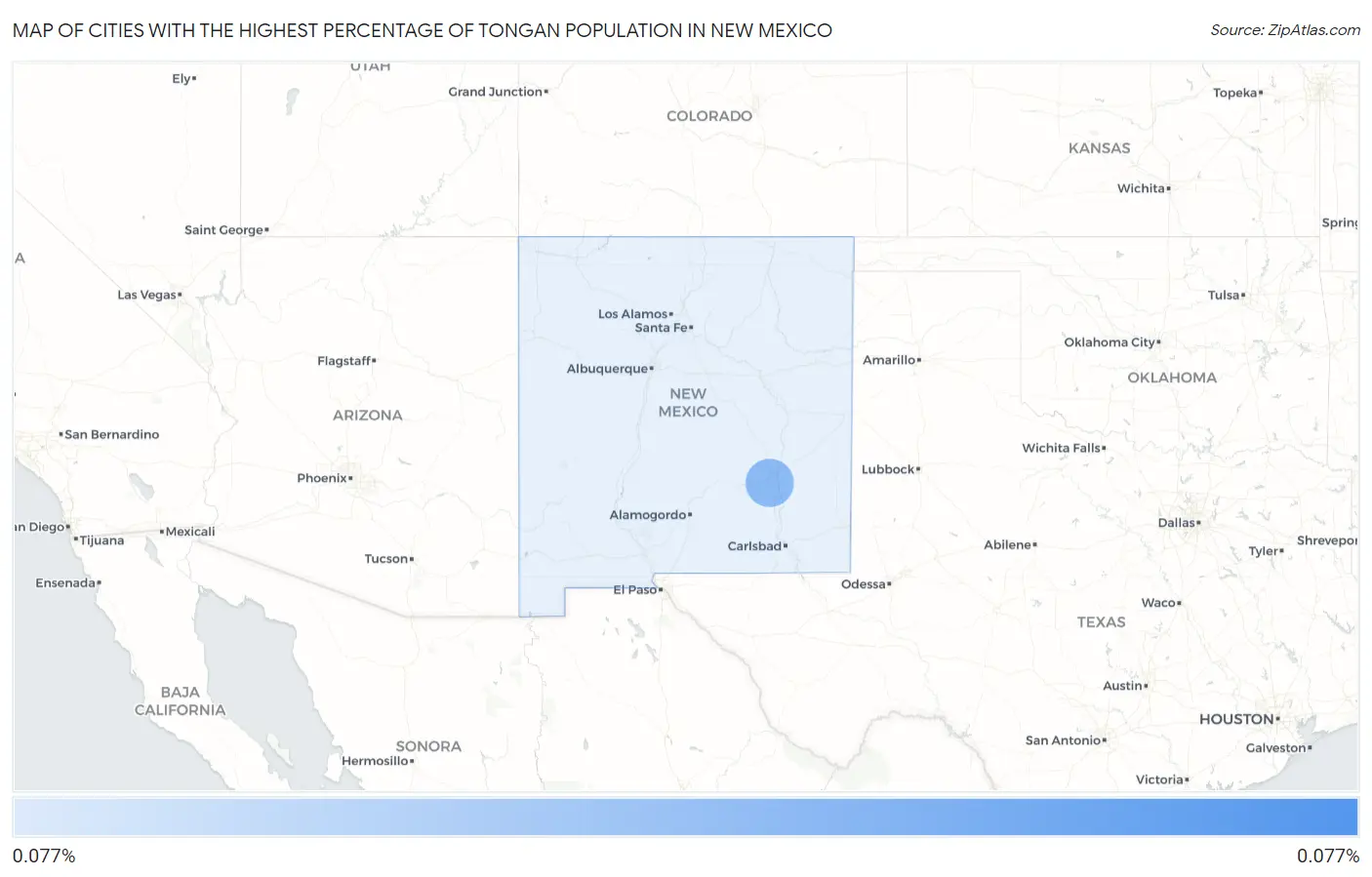Cities with the Highest Percentage of Tongan Population in New Mexico Map