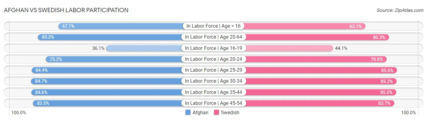 Afghan vs Swedish Labor Participation