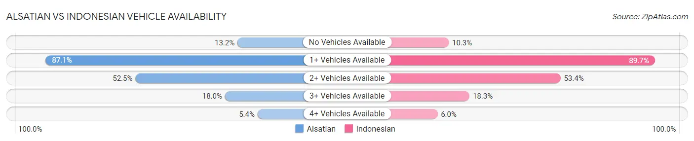 Alsatian vs Indonesian Vehicle Availability