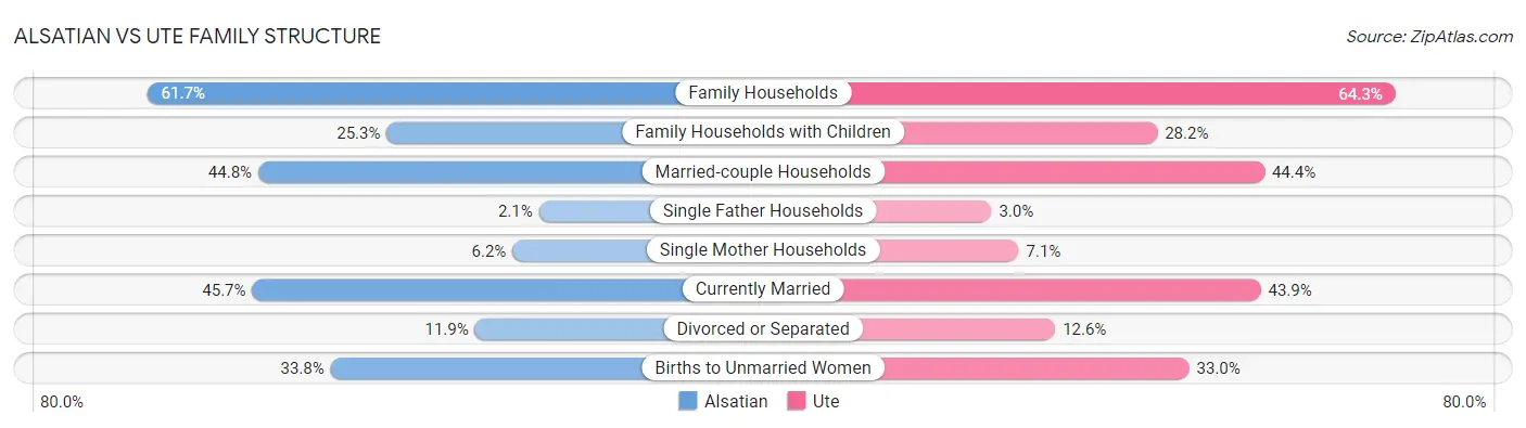 Alsatian vs Ute Family Structure
