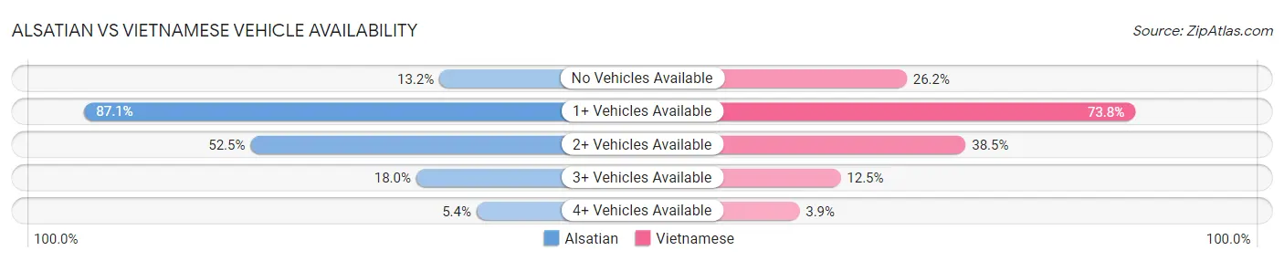 Alsatian vs Vietnamese Vehicle Availability