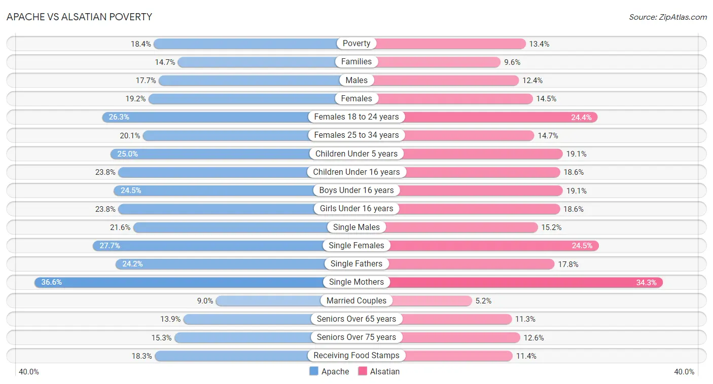 Apache vs Alsatian Poverty