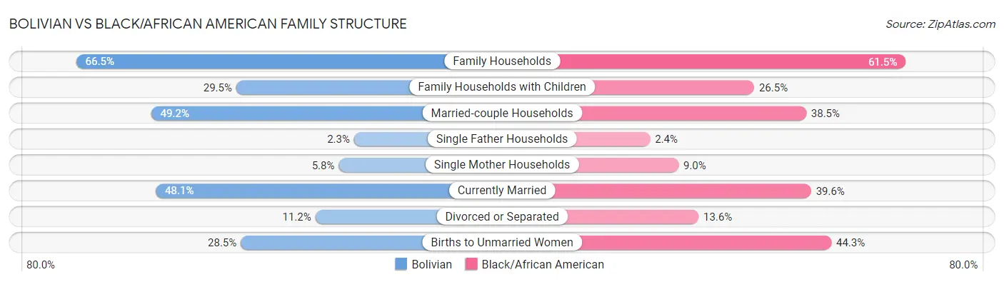 Bolivian vs Black/African American Family Structure