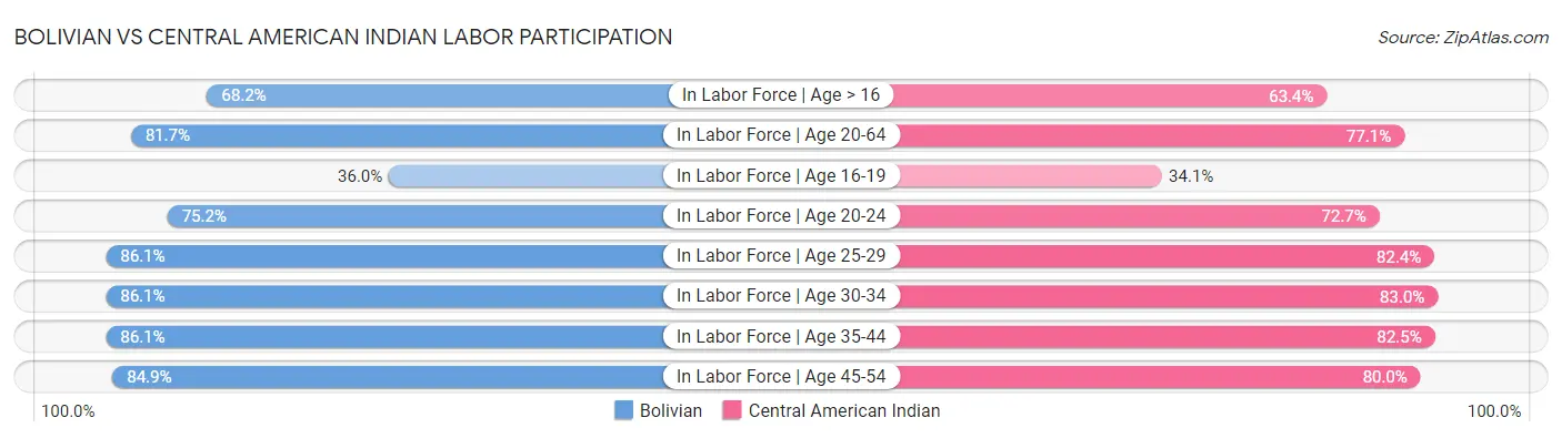 Bolivian vs Central American Indian Labor Participation