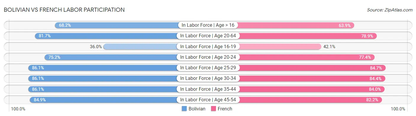 Bolivian vs French Labor Participation