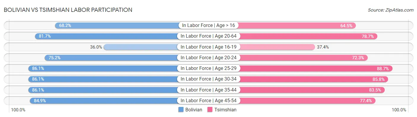 Bolivian vs Tsimshian Labor Participation