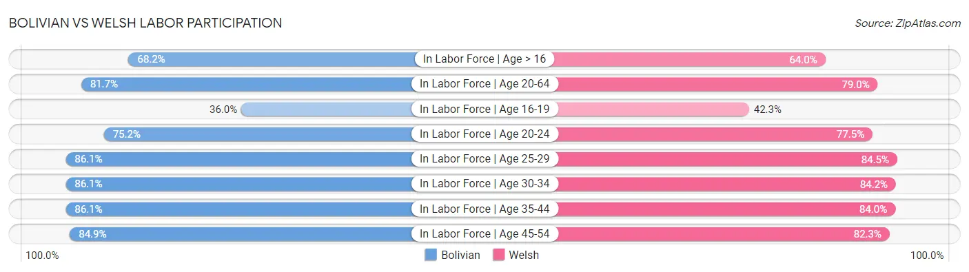 Bolivian vs Welsh Labor Participation