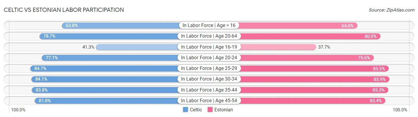 Celtic vs Estonian Labor Participation