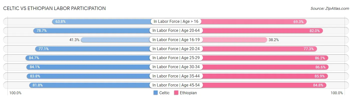 Celtic vs Ethiopian Labor Participation