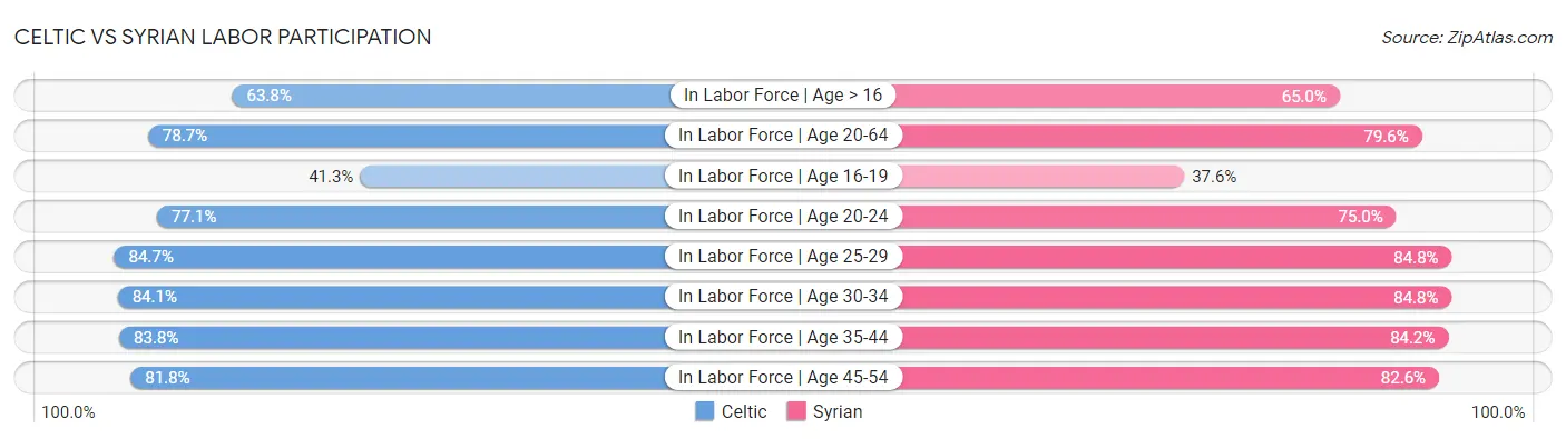 Celtic vs Syrian Labor Participation