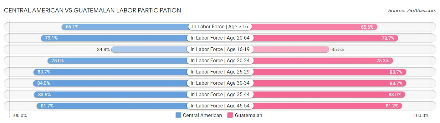Central American vs Guatemalan Labor Participation