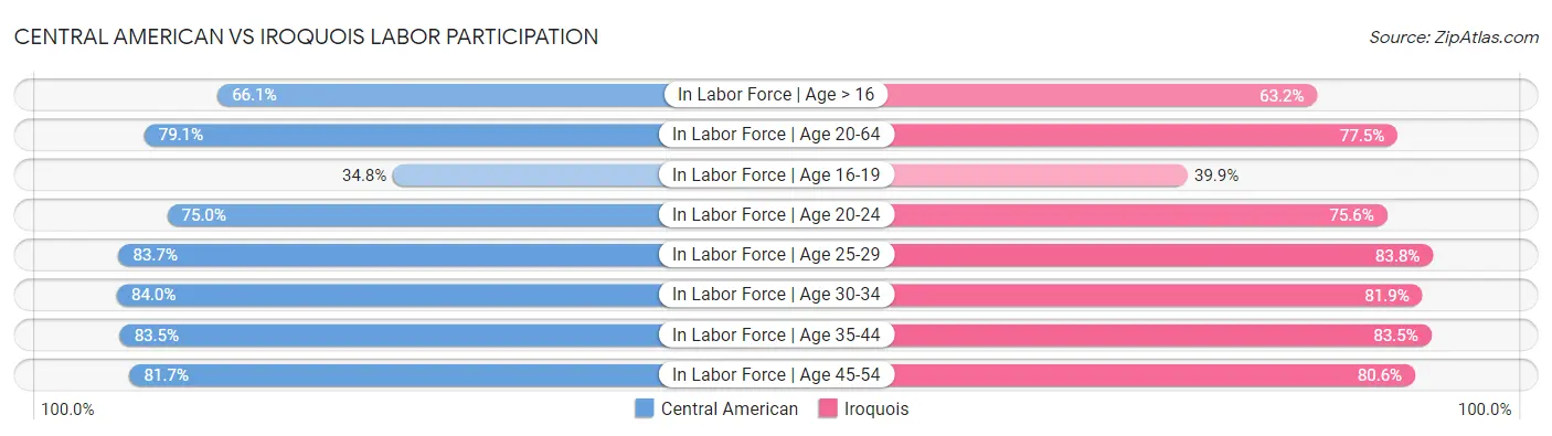Central American vs Iroquois Labor Participation
