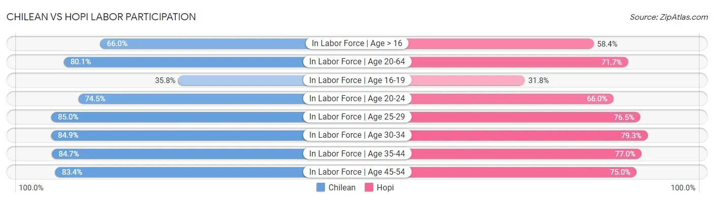 Chilean vs Hopi Labor Participation
