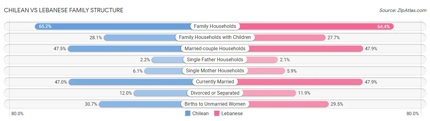 Chilean vs Lebanese Family Structure