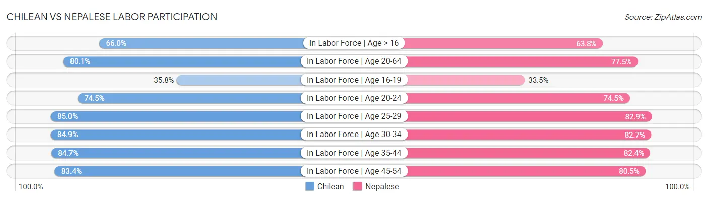 Chilean vs Nepalese Labor Participation