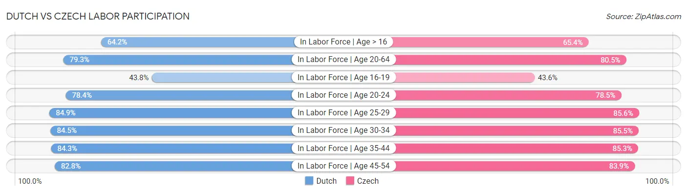Dutch vs Czech Labor Participation