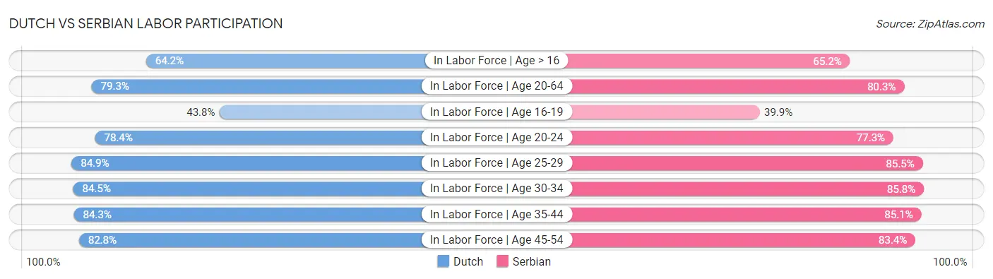 Dutch vs Serbian Labor Participation