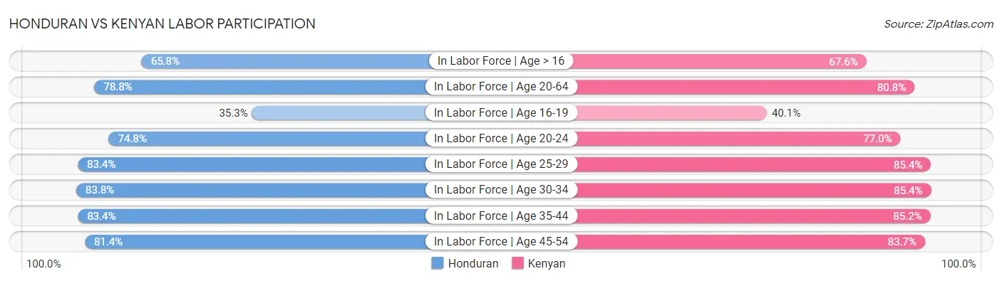 Honduran vs Kenyan Labor Participation