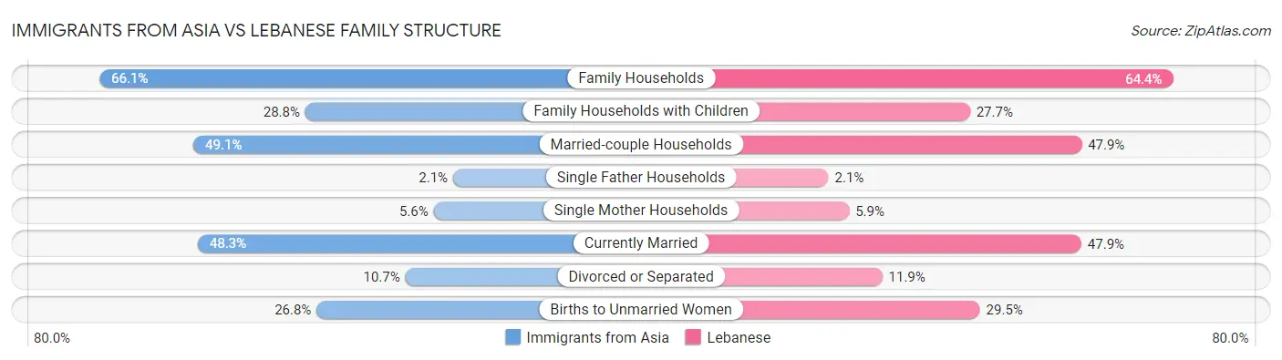 Immigrants from Asia vs Lebanese Family Structure