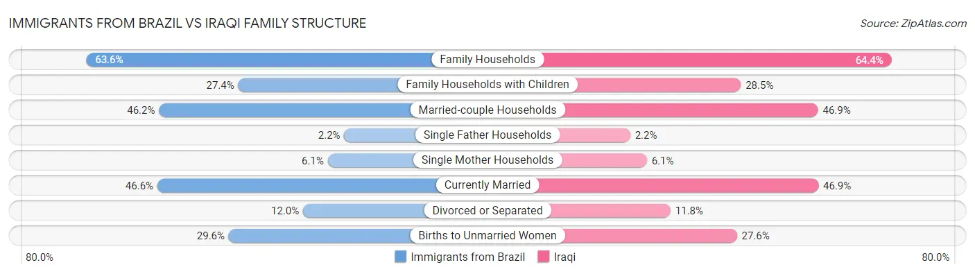Immigrants from Brazil vs Iraqi Family Structure