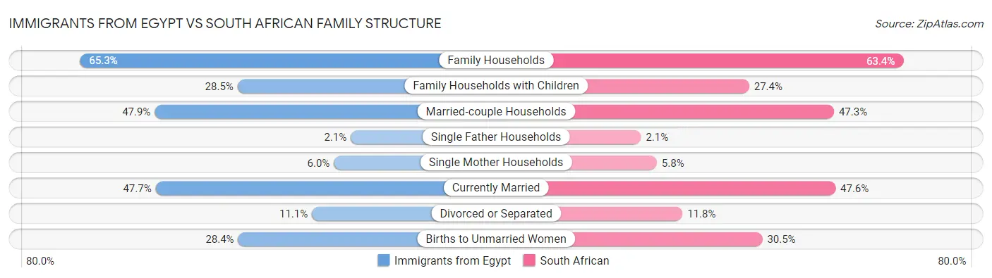 Immigrants from Egypt vs South African Family Structure
