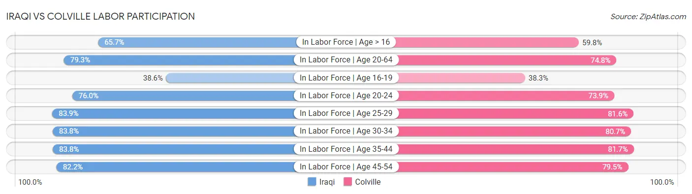 Iraqi vs Colville Labor Participation