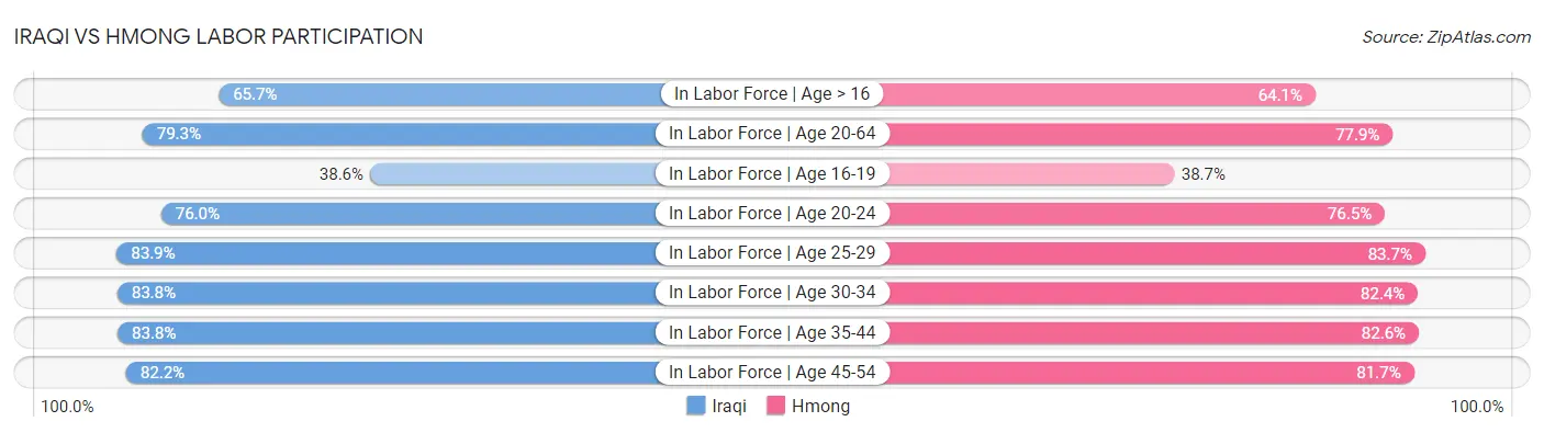 Iraqi vs Hmong Labor Participation
