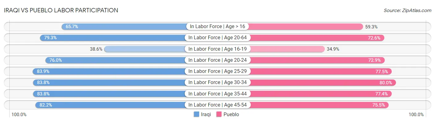 Iraqi vs Pueblo Labor Participation