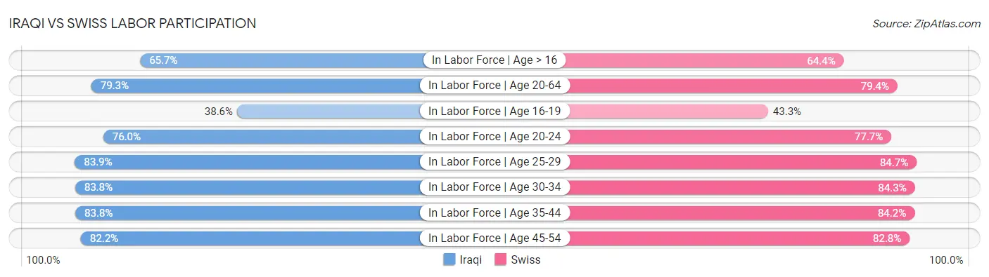 Iraqi vs Swiss Labor Participation