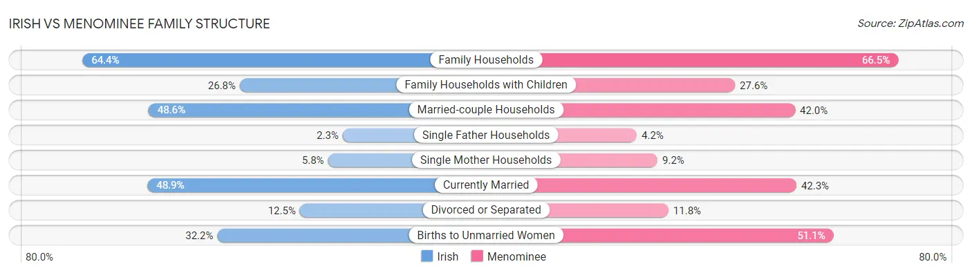 Irish vs Menominee Family Structure
