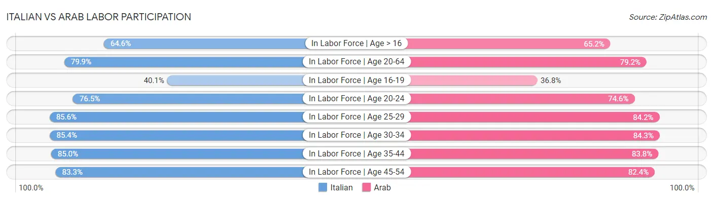 Italian vs Arab Labor Participation