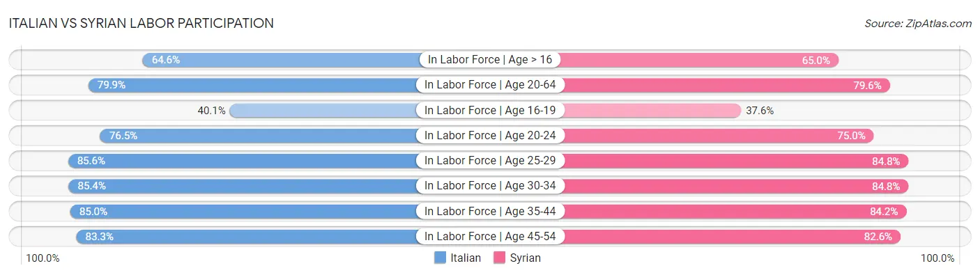 Italian vs Syrian Labor Participation