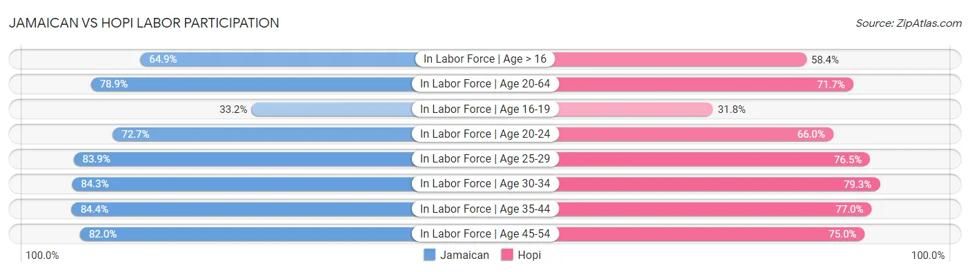 Jamaican vs Hopi Labor Participation