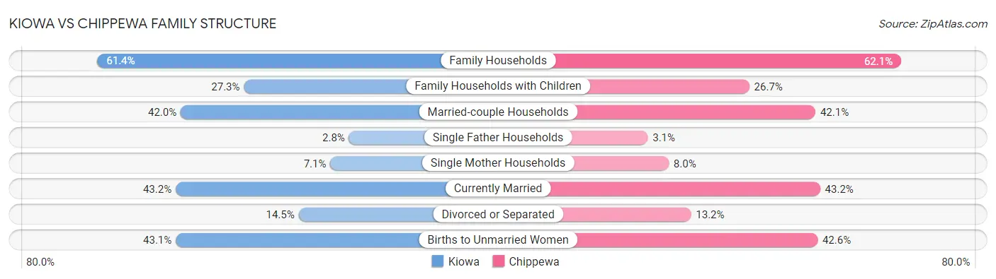 Kiowa vs Chippewa Family Structure