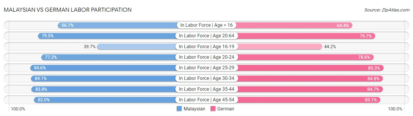 Malaysian vs German Labor Participation