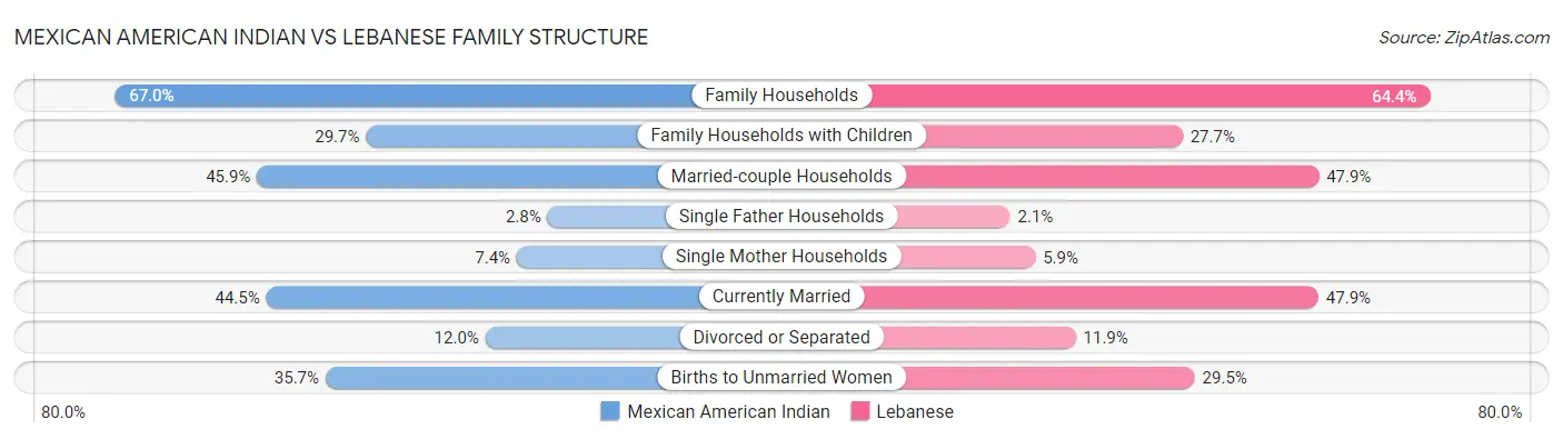 Mexican American Indian vs Lebanese Family Structure