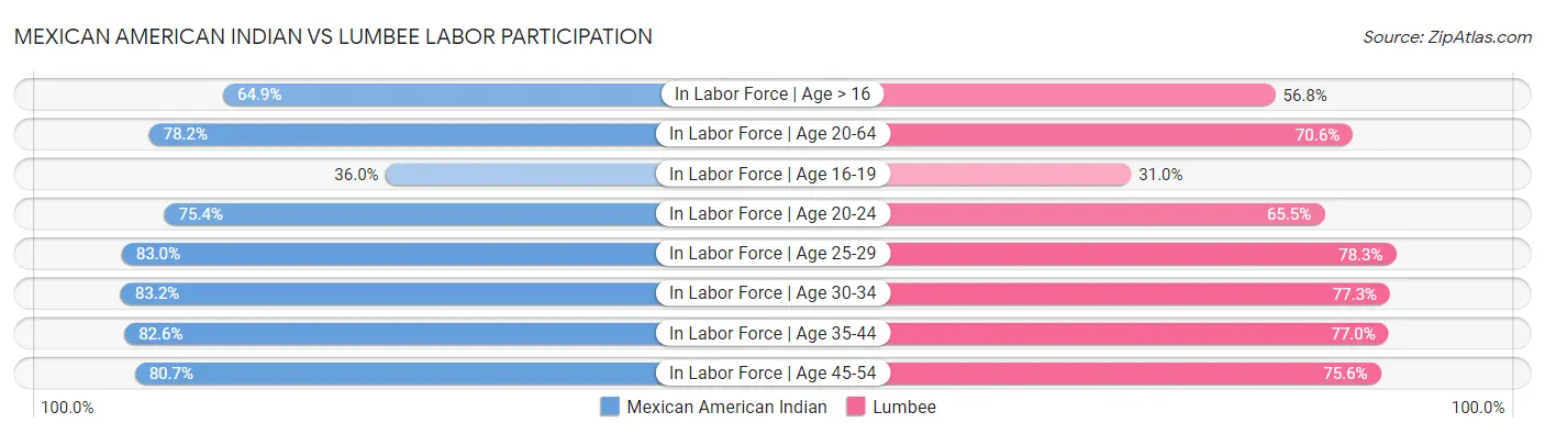 Mexican American Indian vs Lumbee Labor Participation