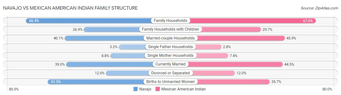 Navajo vs Mexican American Indian Family Structure