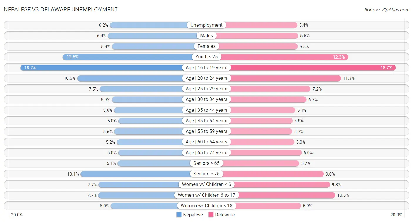 Nepalese vs Delaware Unemployment