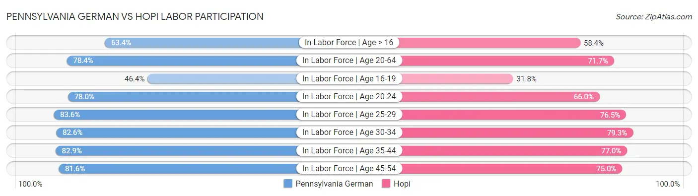 Pennsylvania German vs Hopi Labor Participation