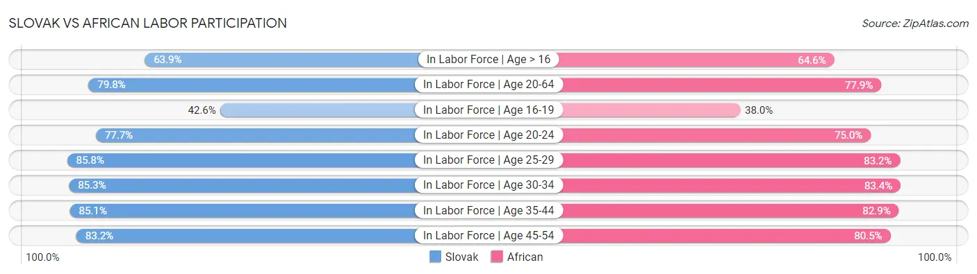 Slovak vs African Labor Participation