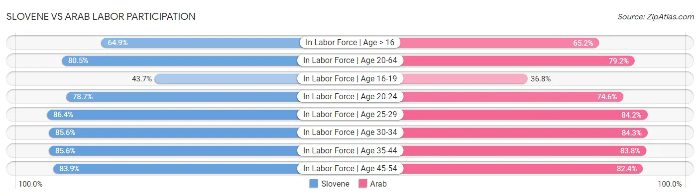 Slovene vs Arab Labor Participation