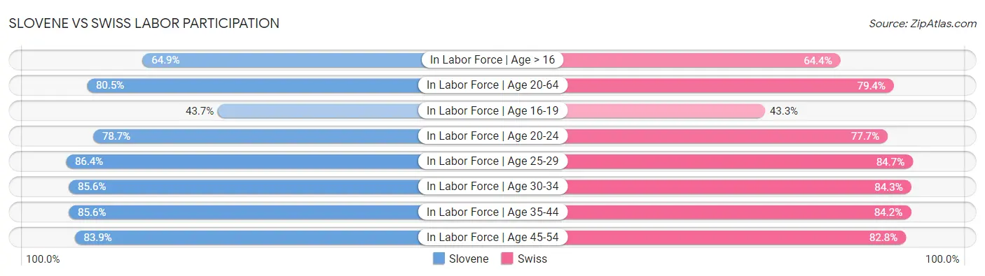 Slovene vs Swiss Labor Participation