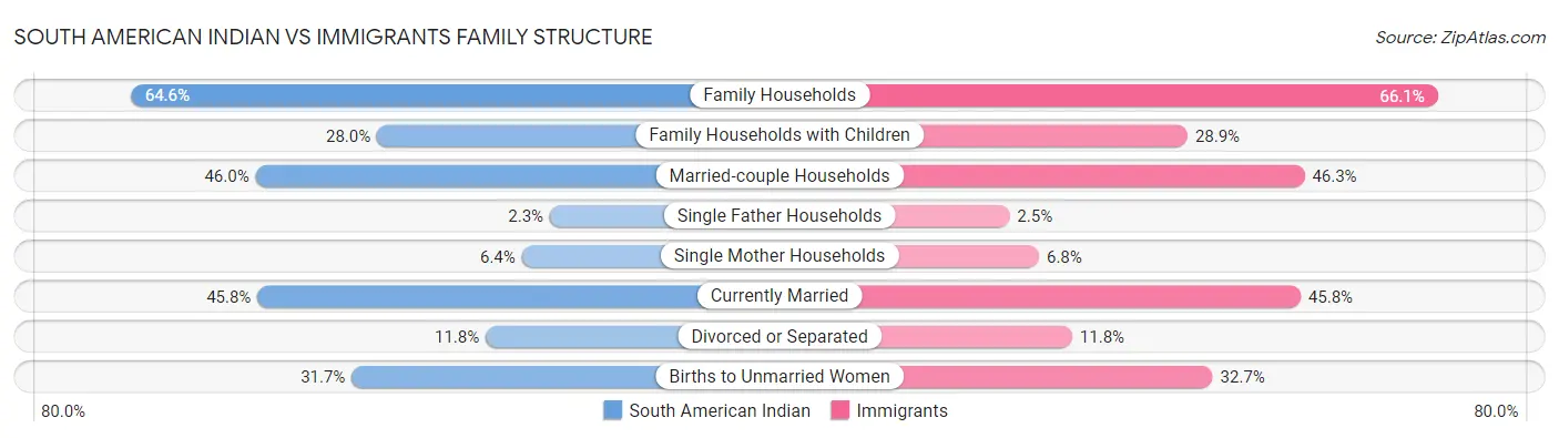 South American Indian vs Immigrants Family Structure