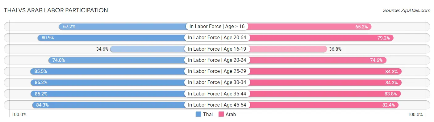 Thai vs Arab Labor Participation