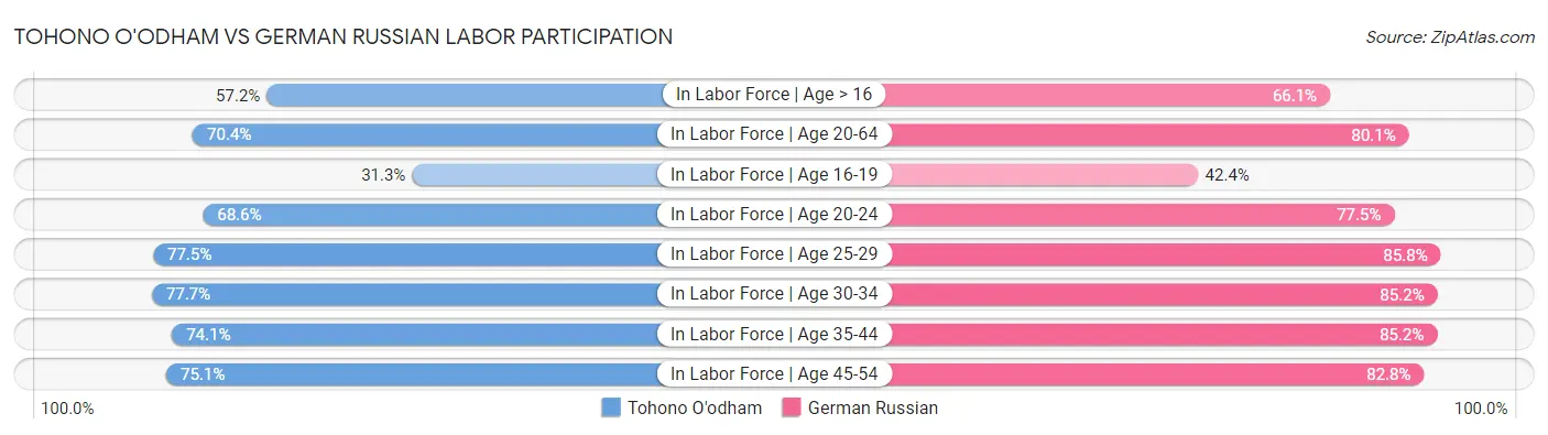 Tohono O'odham vs German Russian Labor Participation