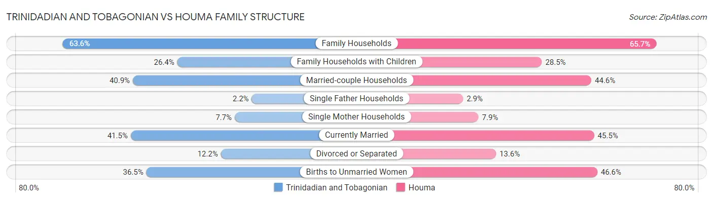 Trinidadian and Tobagonian vs Houma Family Structure