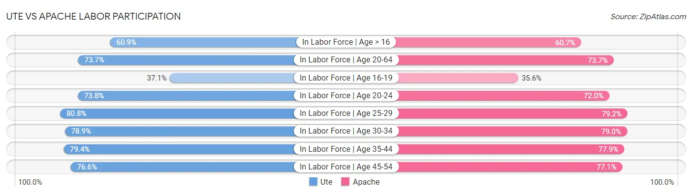 Ute vs Apache Labor Participation