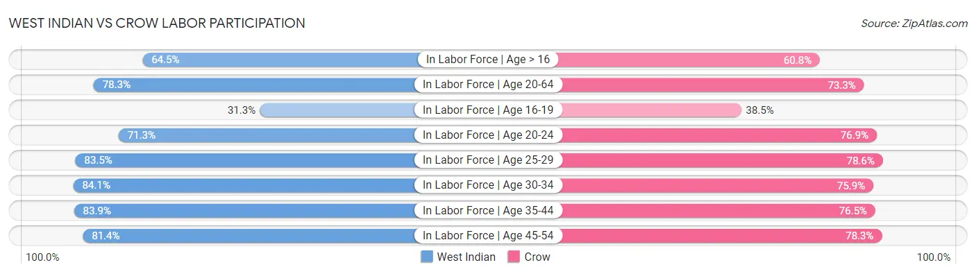 West Indian vs Crow Labor Participation