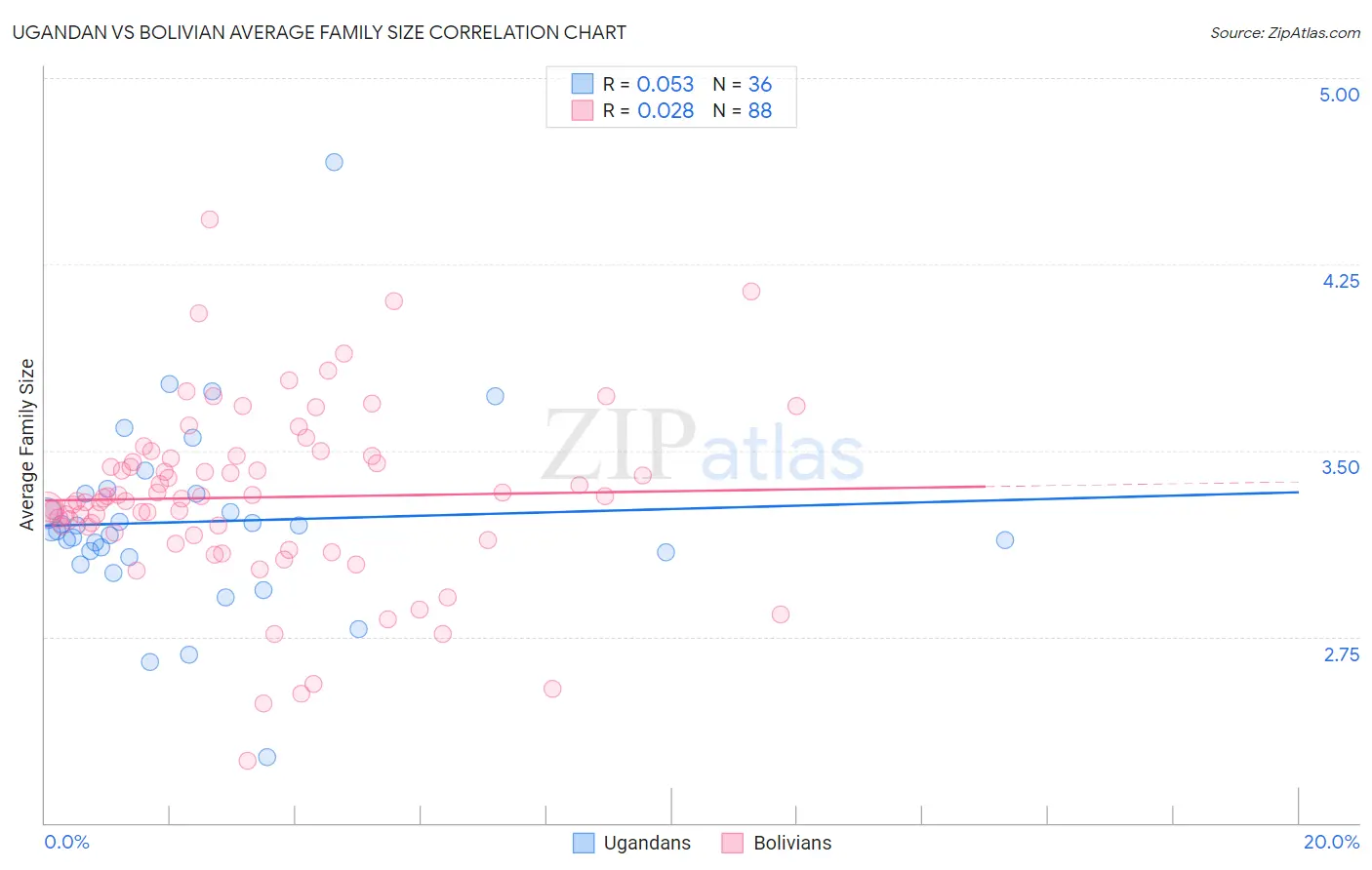 Ugandan vs Bolivian Average Family Size